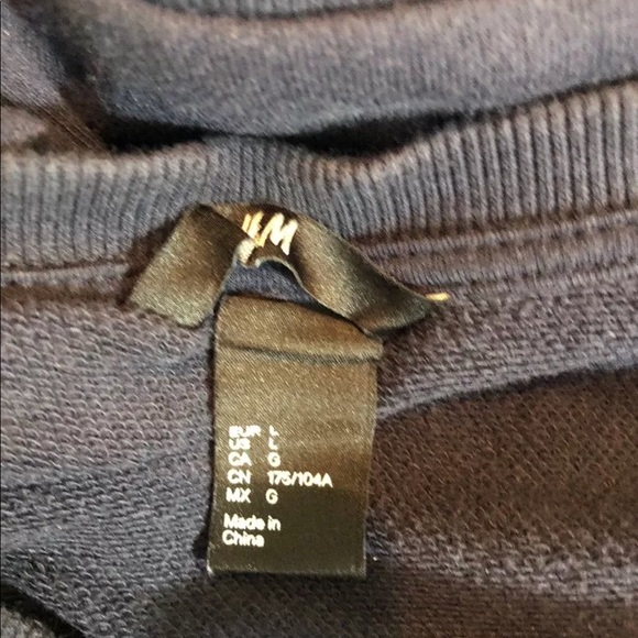 H&M Women's Knit Sweater Size L Blue - Picture 3 of 4